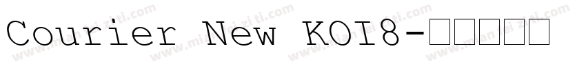 Courier New KOI8字体转换